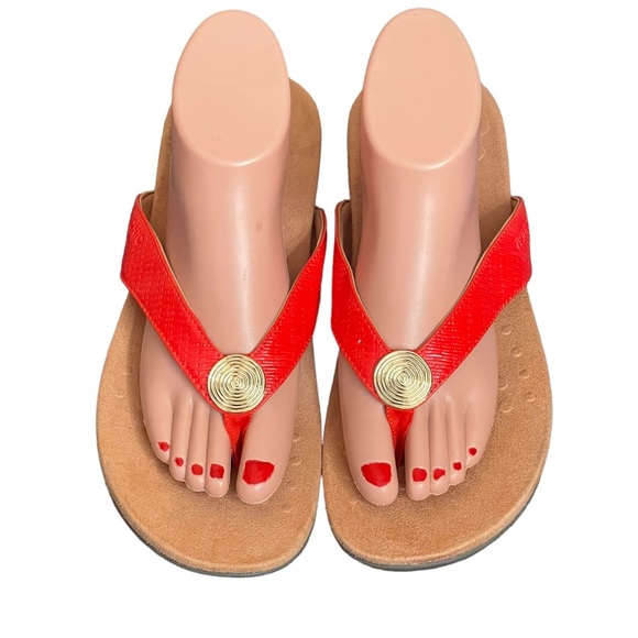 Vionic Hilda Wovent/TVW5558 red sandals size 9.5 - Picture 2 of 14